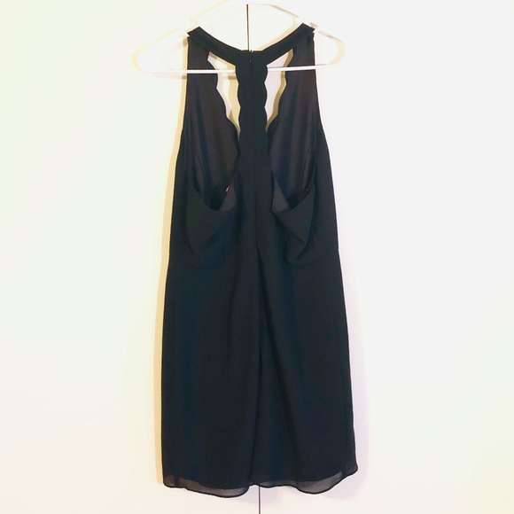 NWT Fab'rik Black Scallop Cocktail Dress - Picture 3 of 6